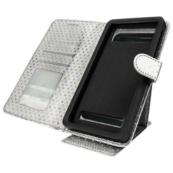 Avizar Flip Cover Tupfen Größe XXL – Silber