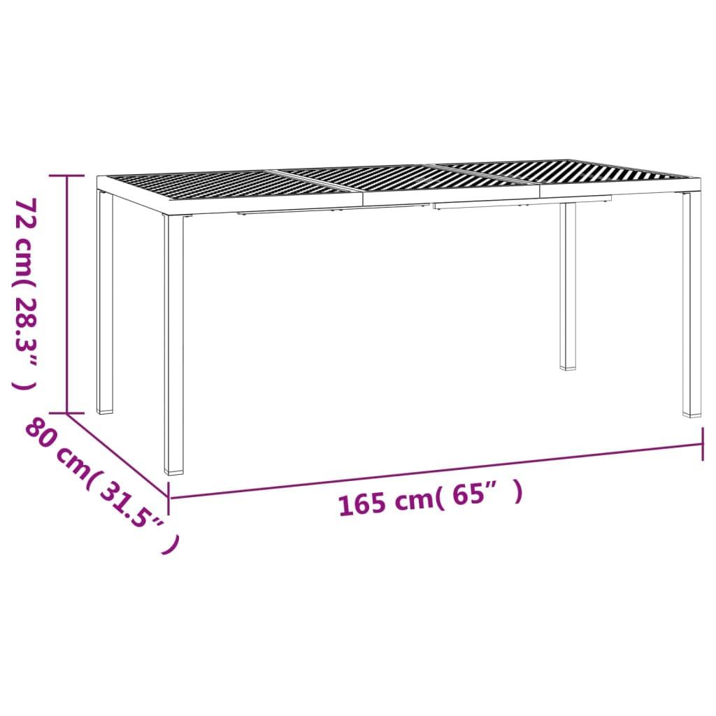 VidaXL Gartentisch stahl