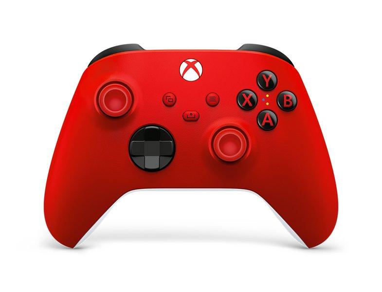 Microsoft Pulse Red Rot Bluetooth/USB pad Analog / Digital Xbox, Xbox One, Xbox Series S, Xbox Series X