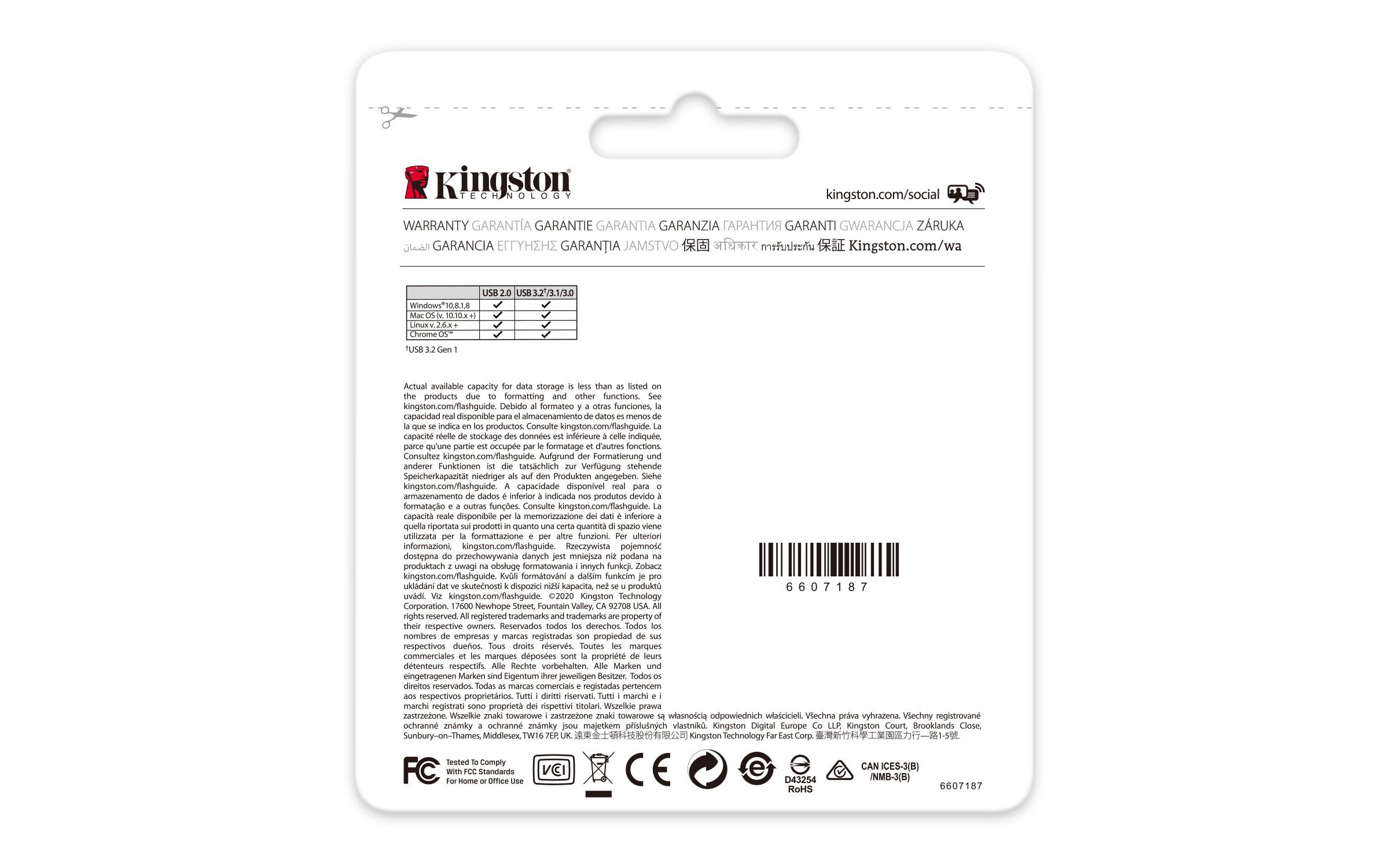 KINGSTON TECHNOLOGY Kingston Technology DataTraveler 64GB Kyson USB-Stick