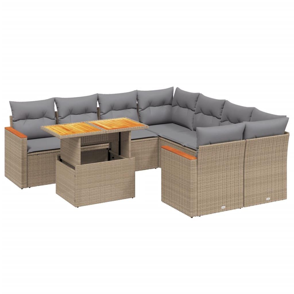 VidaXL Garten sofagarnitur poly-rattan