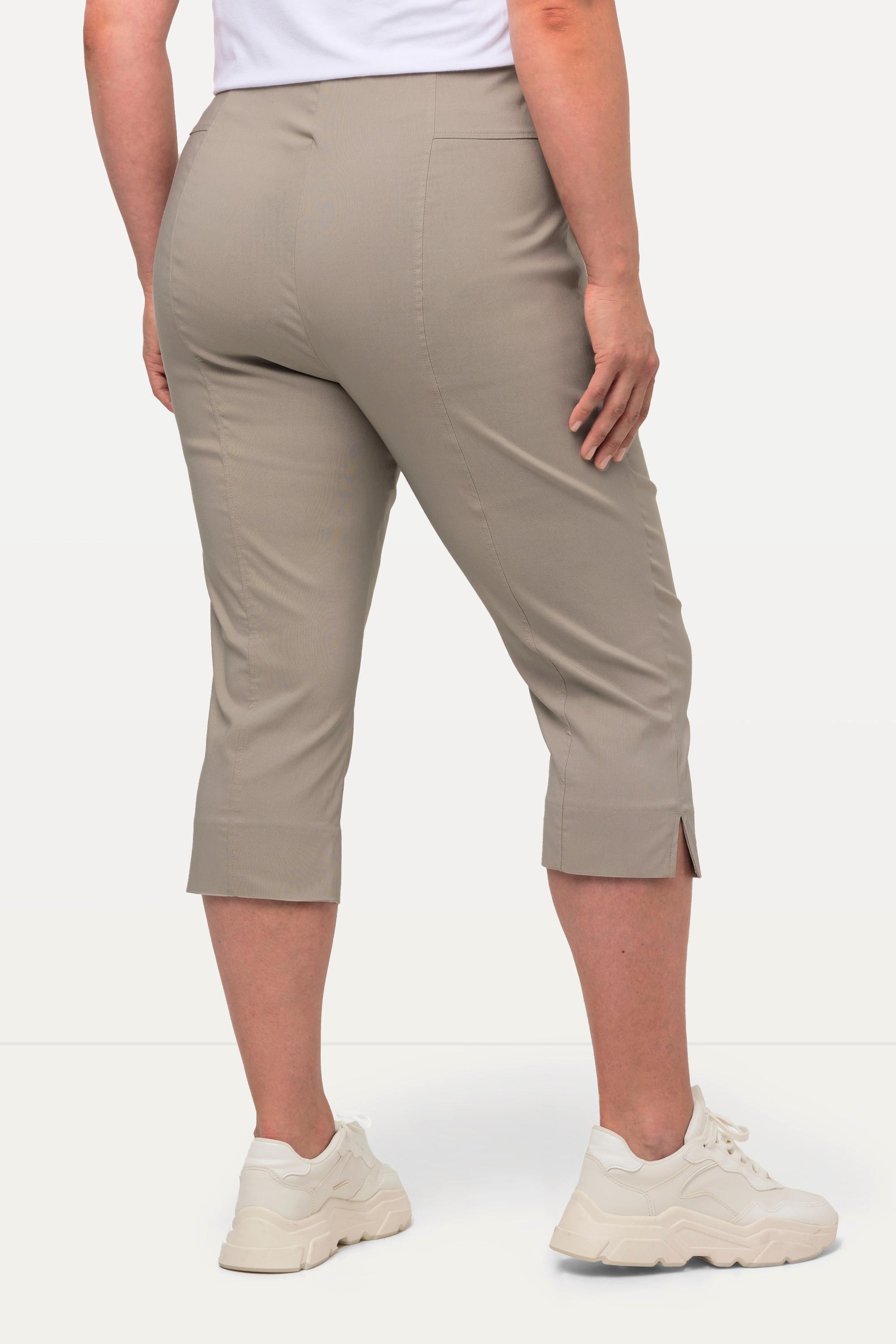 Ulla Popken Bengalin Capri hochelastisch knitterarm Gummibund