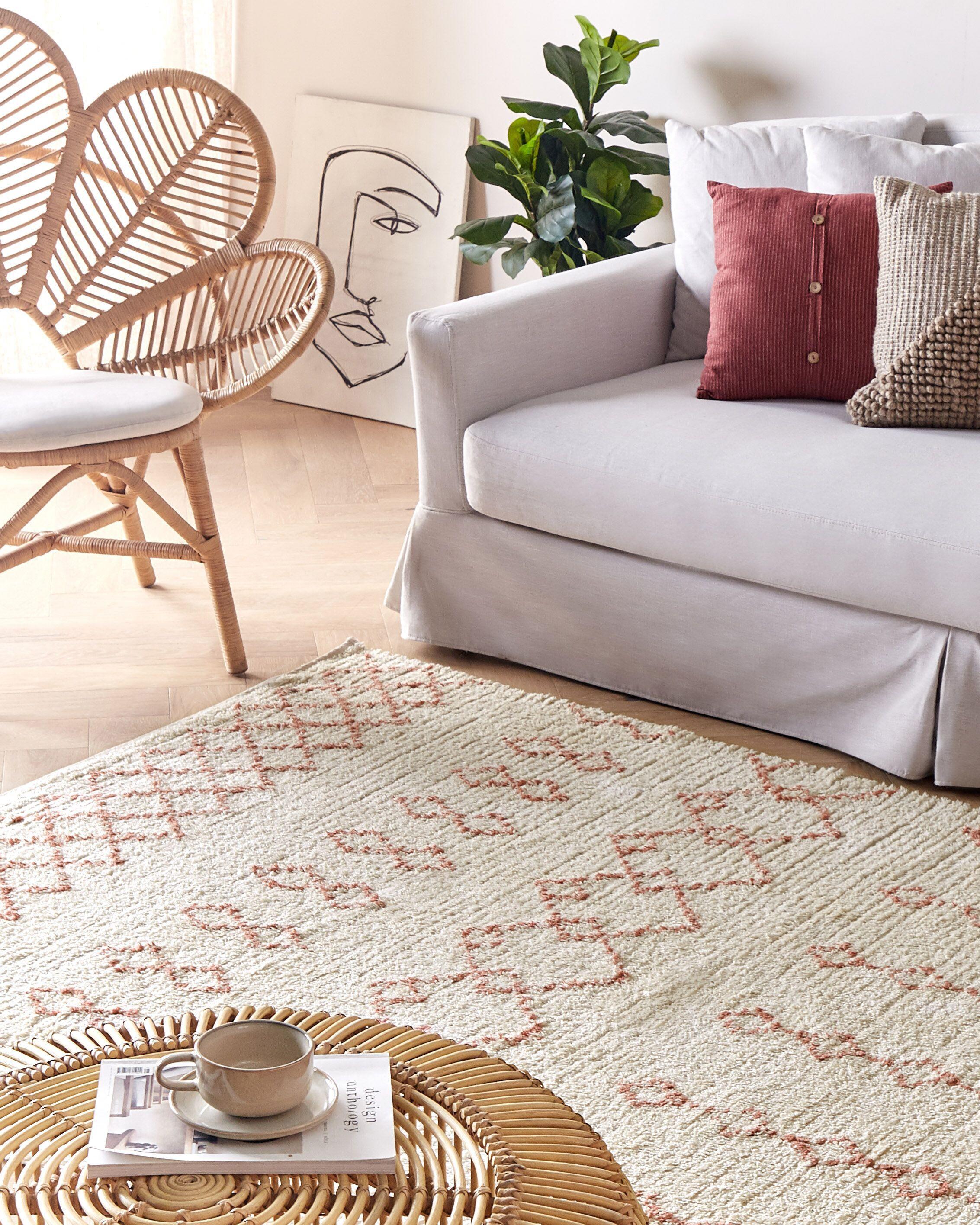 Beliani Teppich aus Baumwolle Boho BUXAR