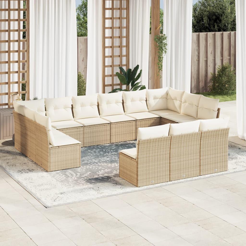 VidaXL Garten sofagarnitur poly-rattan
