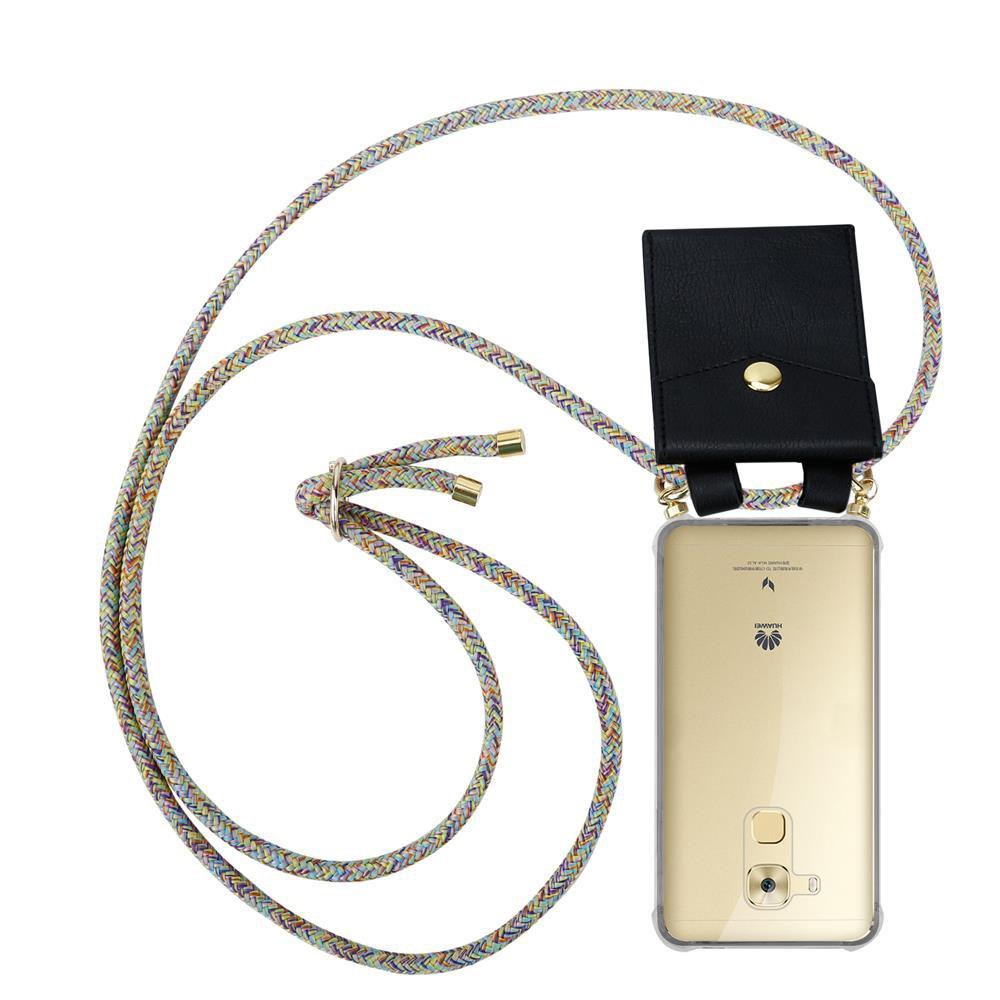 Cadorabo Handy Kette für Huawei NOVA PLUS Silikon mit Gold Ringen