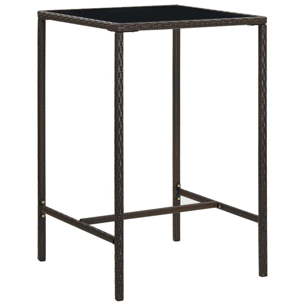 VidaXL Bartisch poly-rattan