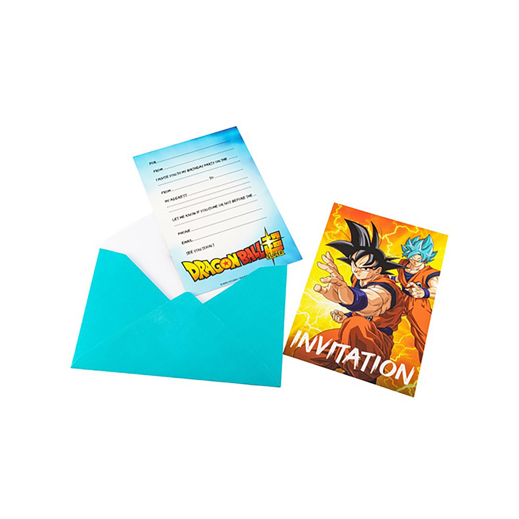 Chaks Dragon Ball Z 8 Einladungs-Set, Englisch