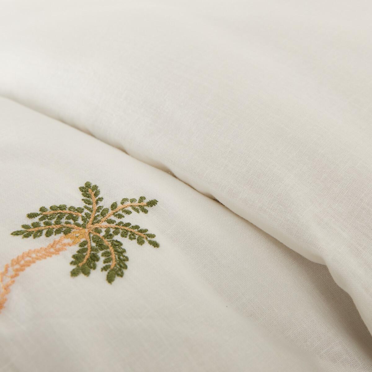 La Redoute Intérieurs Bettdeckenbezug Ravenel aus Baumwolle/gewaschenem Leinen mit Stickerei