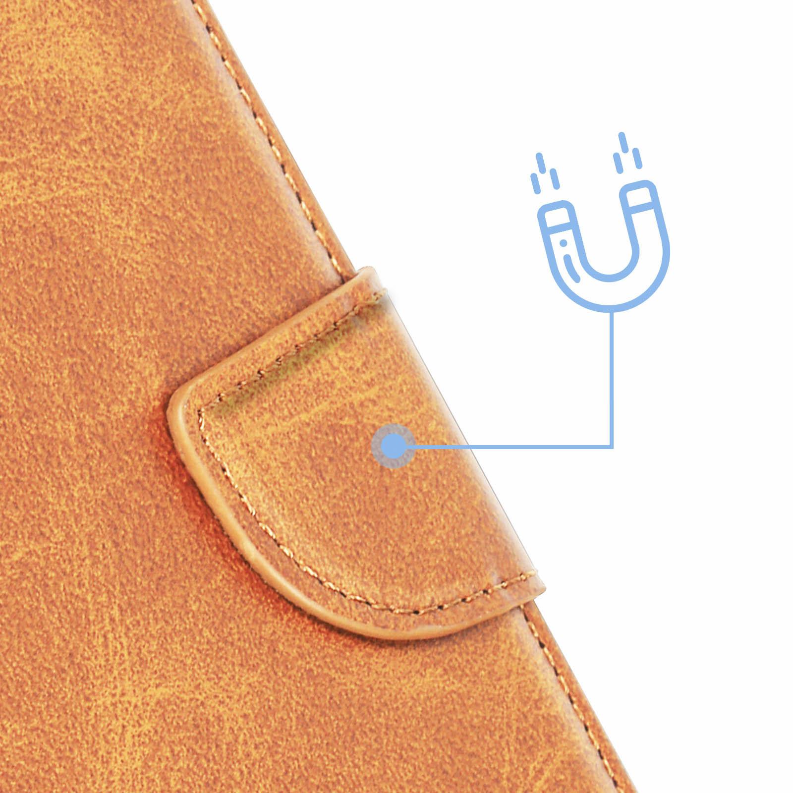 Avizar Klapphülle Motorola Moto G24 / G04 Braun