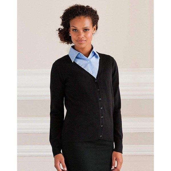 Russell Collection Strickjacke mit VAusschnitt