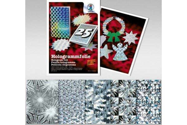 Ursus URSUS Hologrammfolie 23x33cm 8440099 50my, silber 5 Blatt