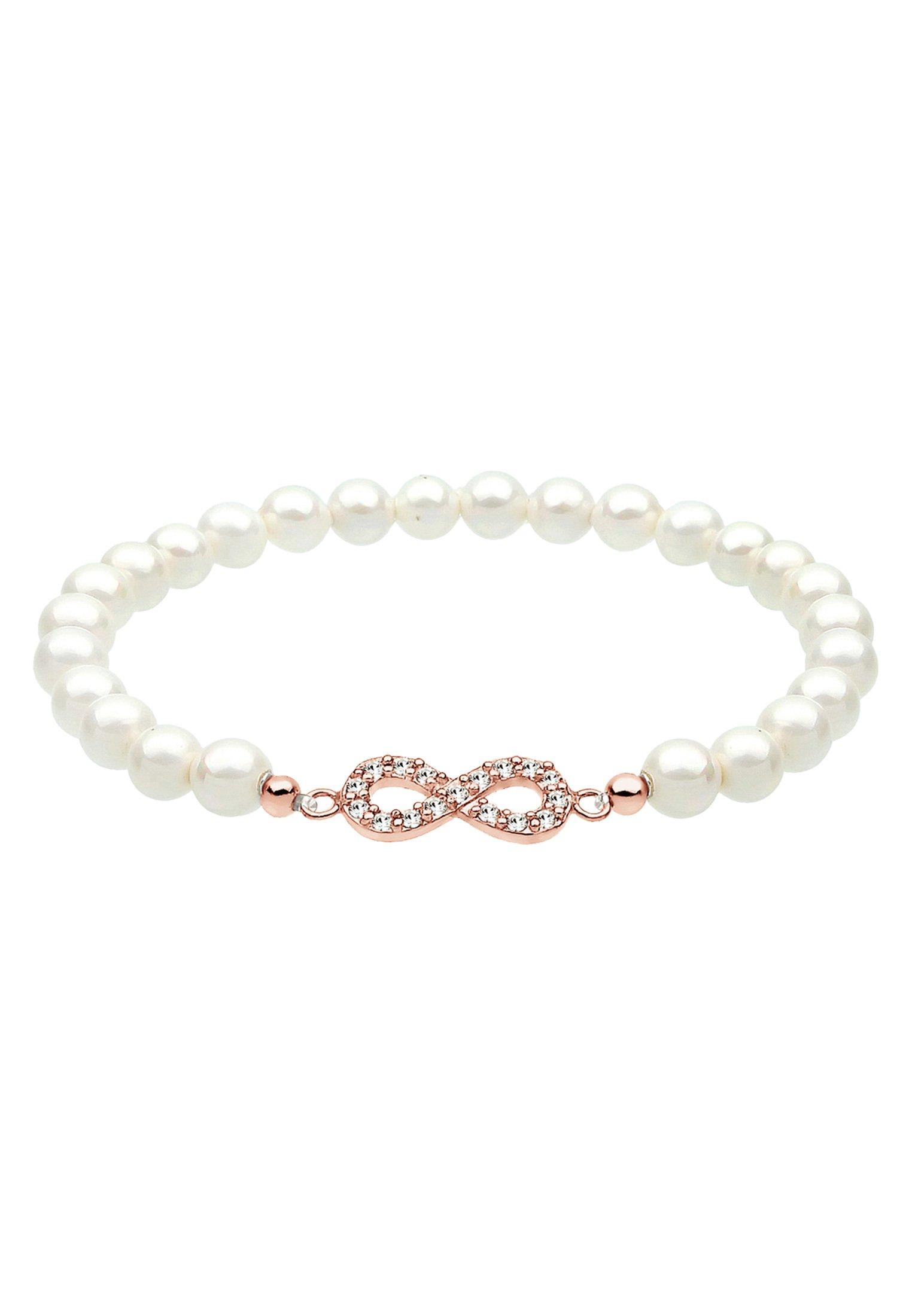 Elli Armband Infinity Symbol Mit Muschelkernperlen Kristallen