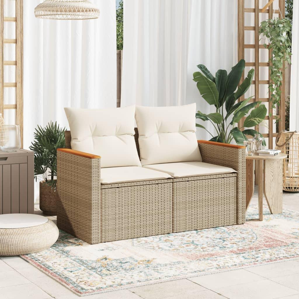 VidaXL Gartensofa poly-rattan