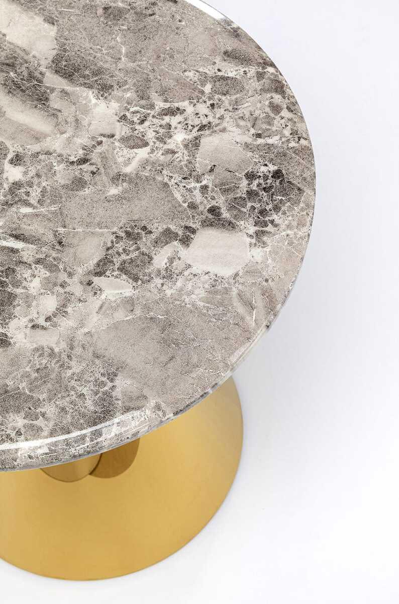 KARE Design Beistelltisch Rita gold rund 50