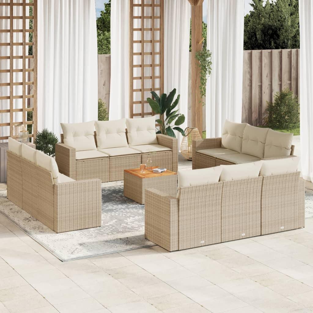 VidaXL Garten sofagarnitur poly-rattan