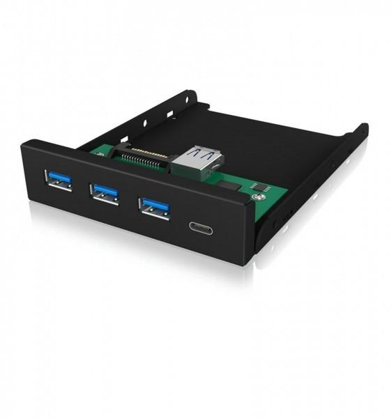 ICY Box Front Panel IB-HUB1418-i3 USB 3.0 Type-A/Type-C Hub 3.5