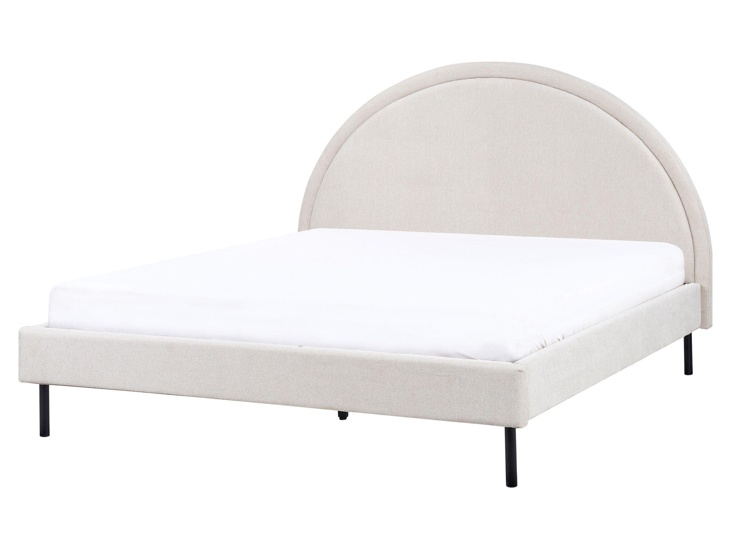 Beliani Bett mit Lattenrost aus Polyester Retro MARGUT