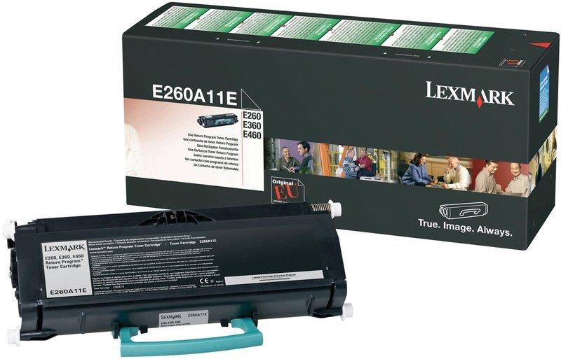 Lexmark LEXMARK Toner-Modul Return schwarz E260A11E E260/360/460 3500 Seiten