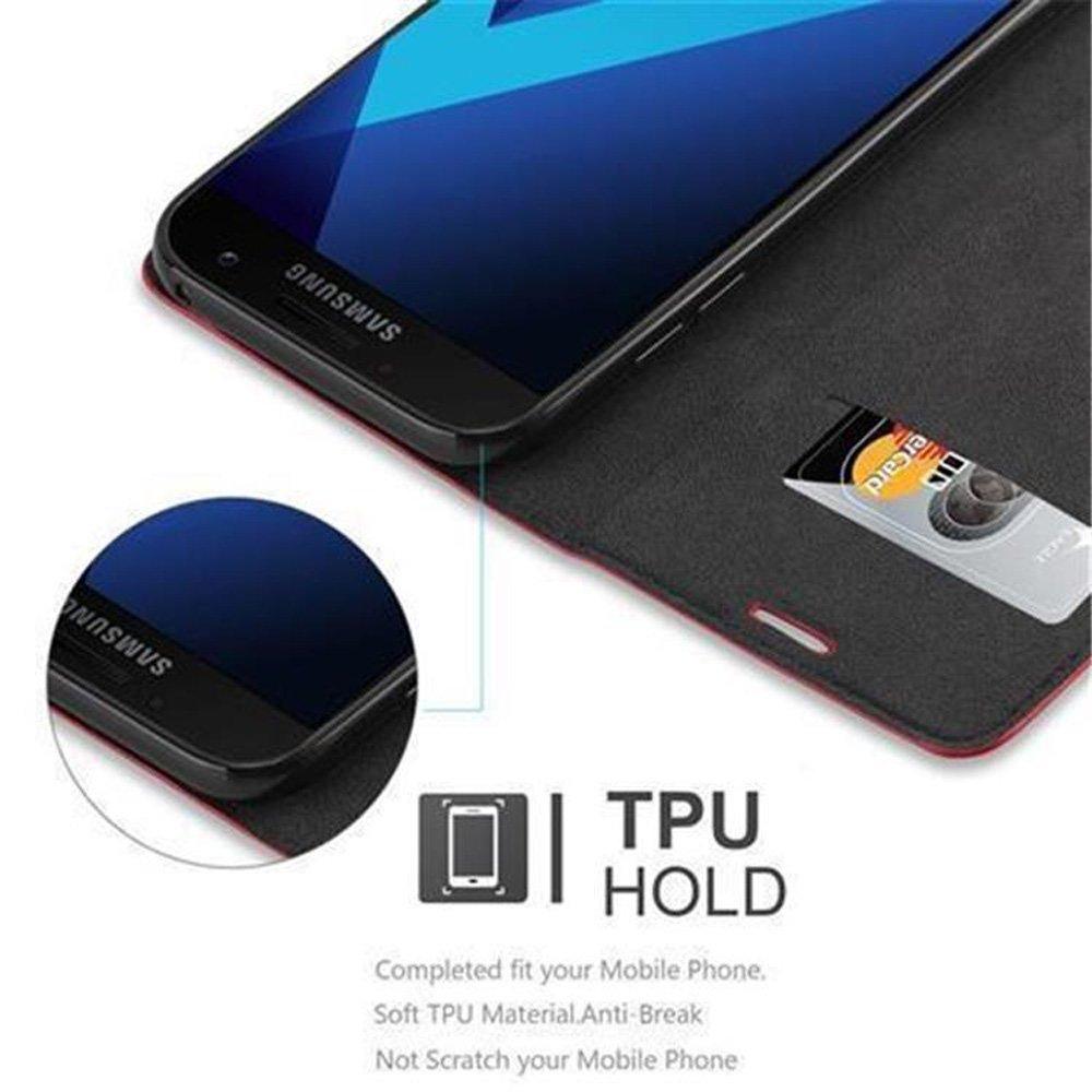 Cadorabo Hülle für Samsung Galaxy A3 2017 Magnetverschluss, Kartenfach