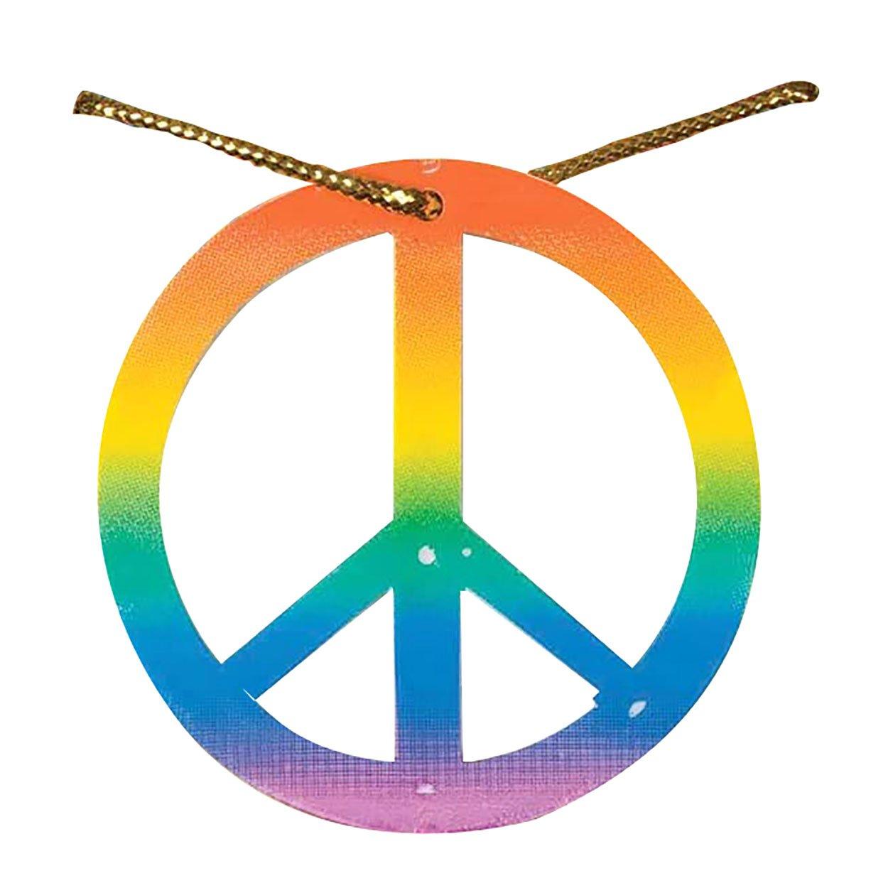 Bristol Novelty PeaceAnhänger in Regenbogenfarben
