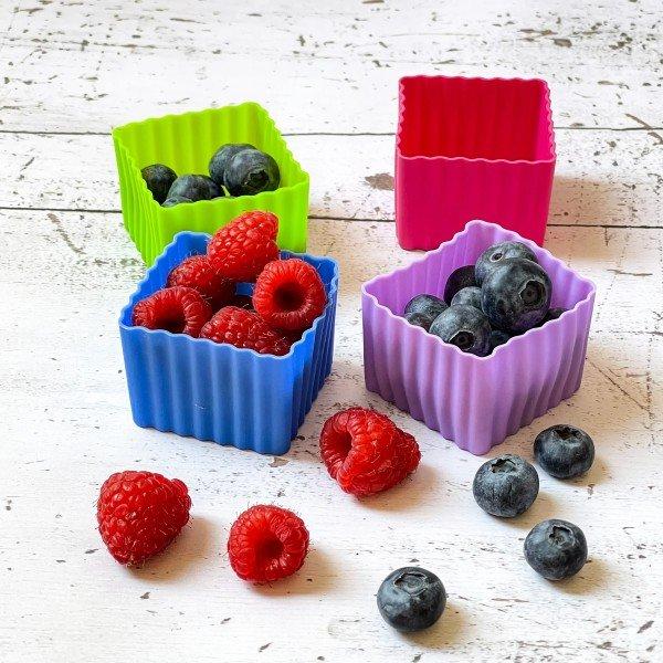 Yumbox Yumbox mehrfarbige Mini-Silikon-Bento-Würfel, 8er-Set