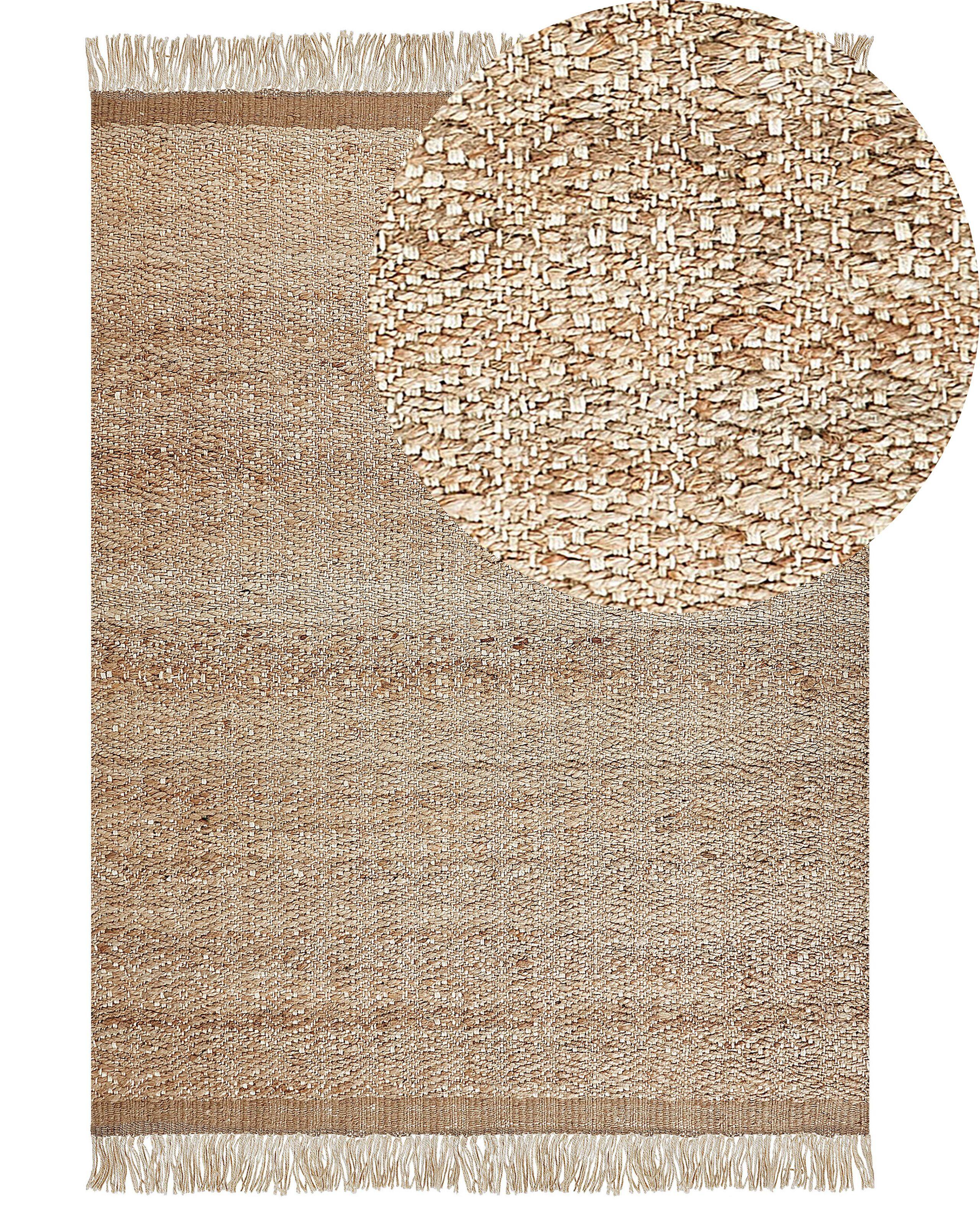 Beliani Teppich aus Jute Boho ABANA
