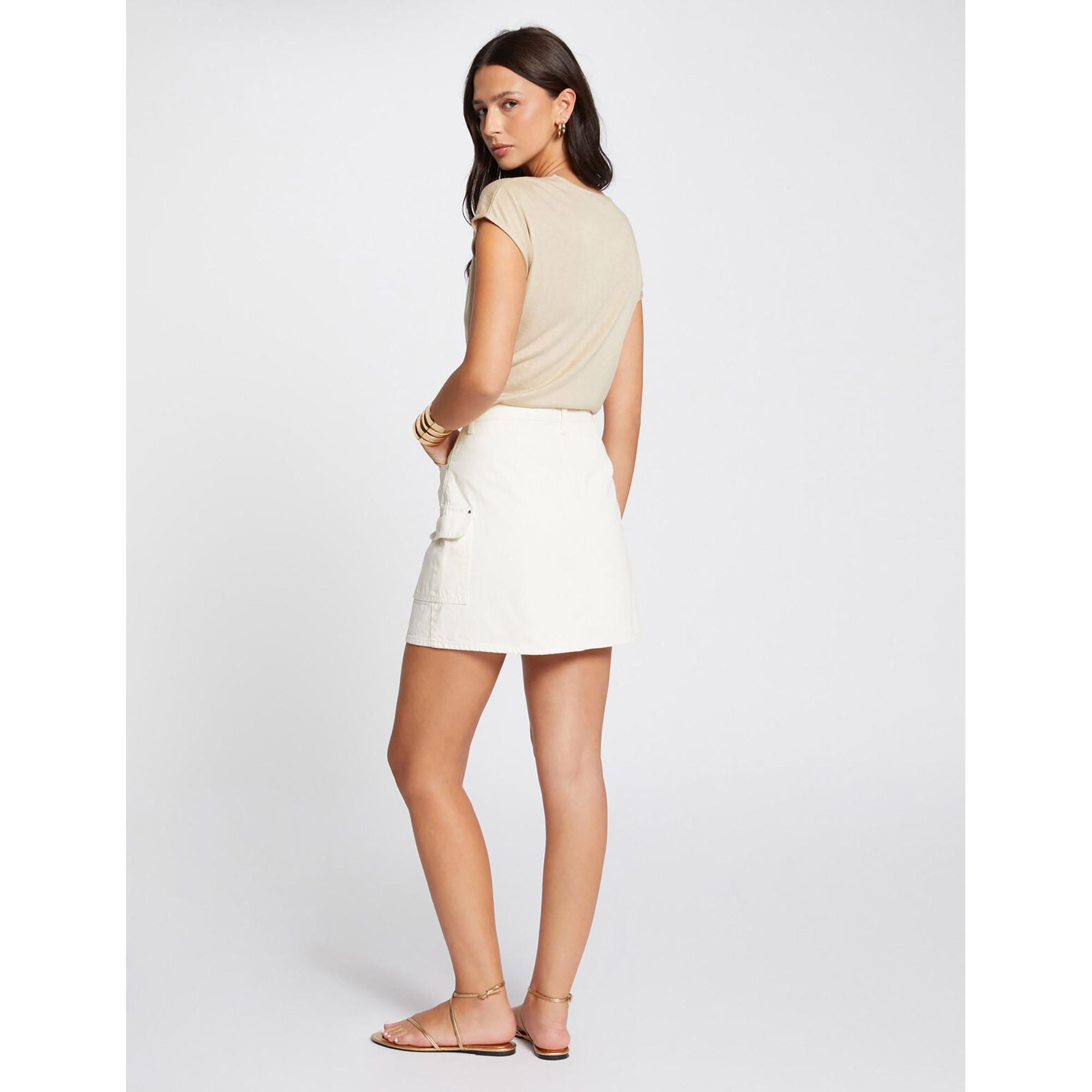 MORGAN V-Ausschnitt Kurzarm T-Shirt