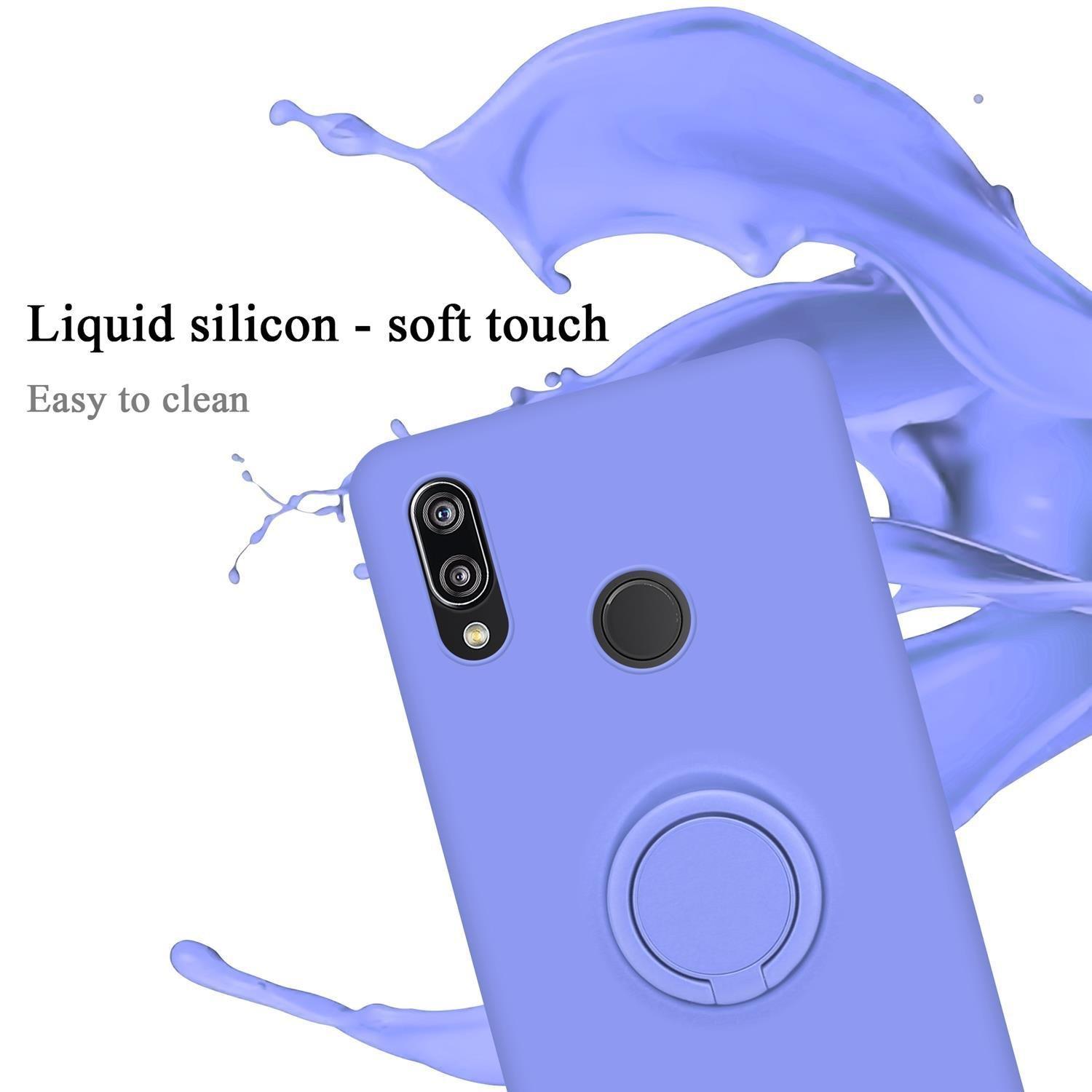 Cadorabo Hülle für Huawei P20 LITE 2018 NOVA 3E TPU Silikon mit Ring Liquid