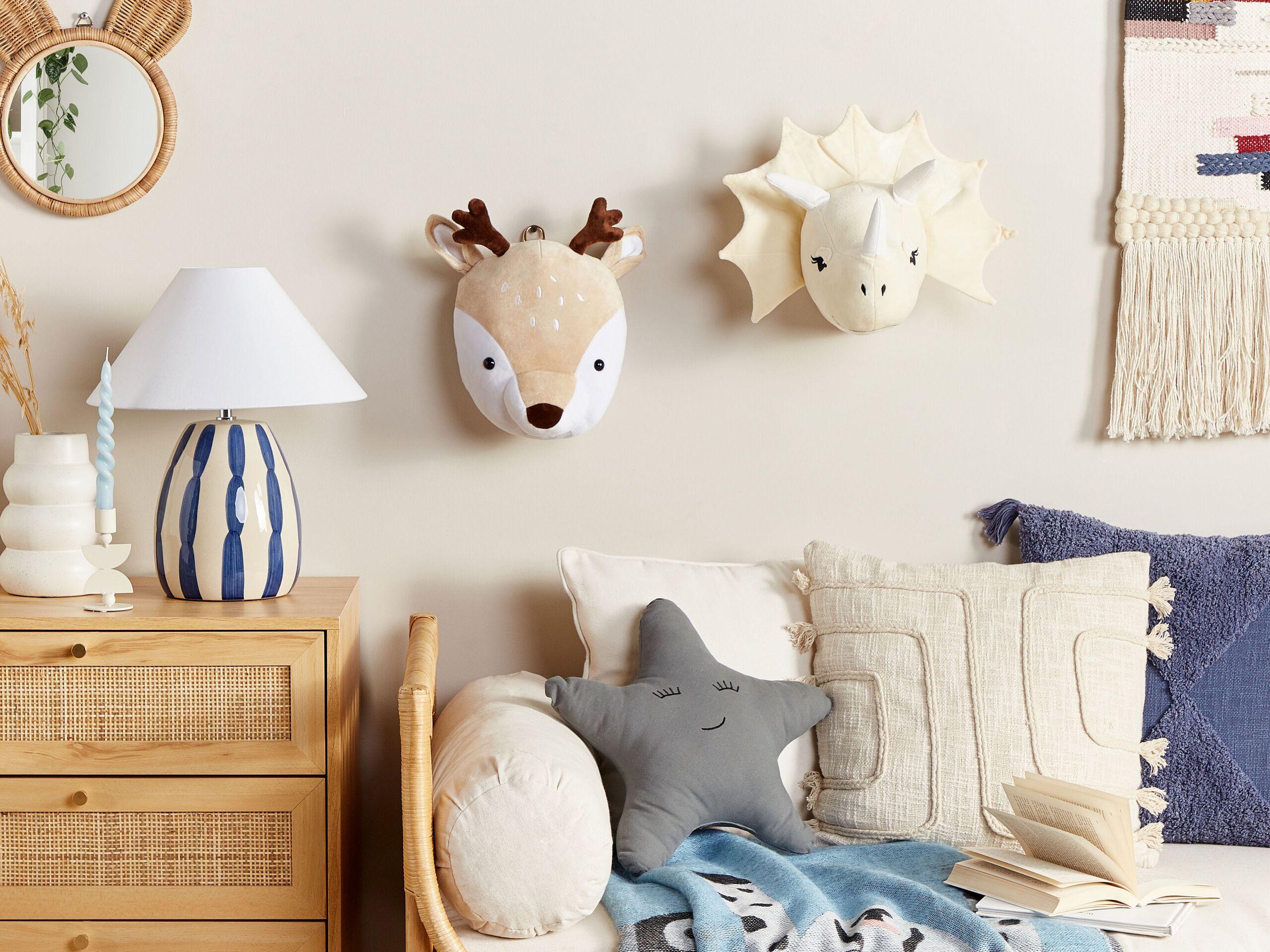 Beliani Wanddekoration für Kinder aus Baumwolle Modern BAMBI