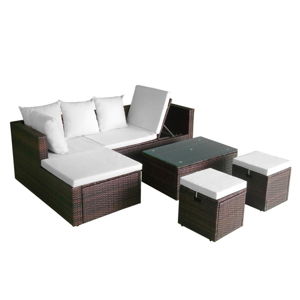 VidaXL Gartenmöbel-set poly-rattan