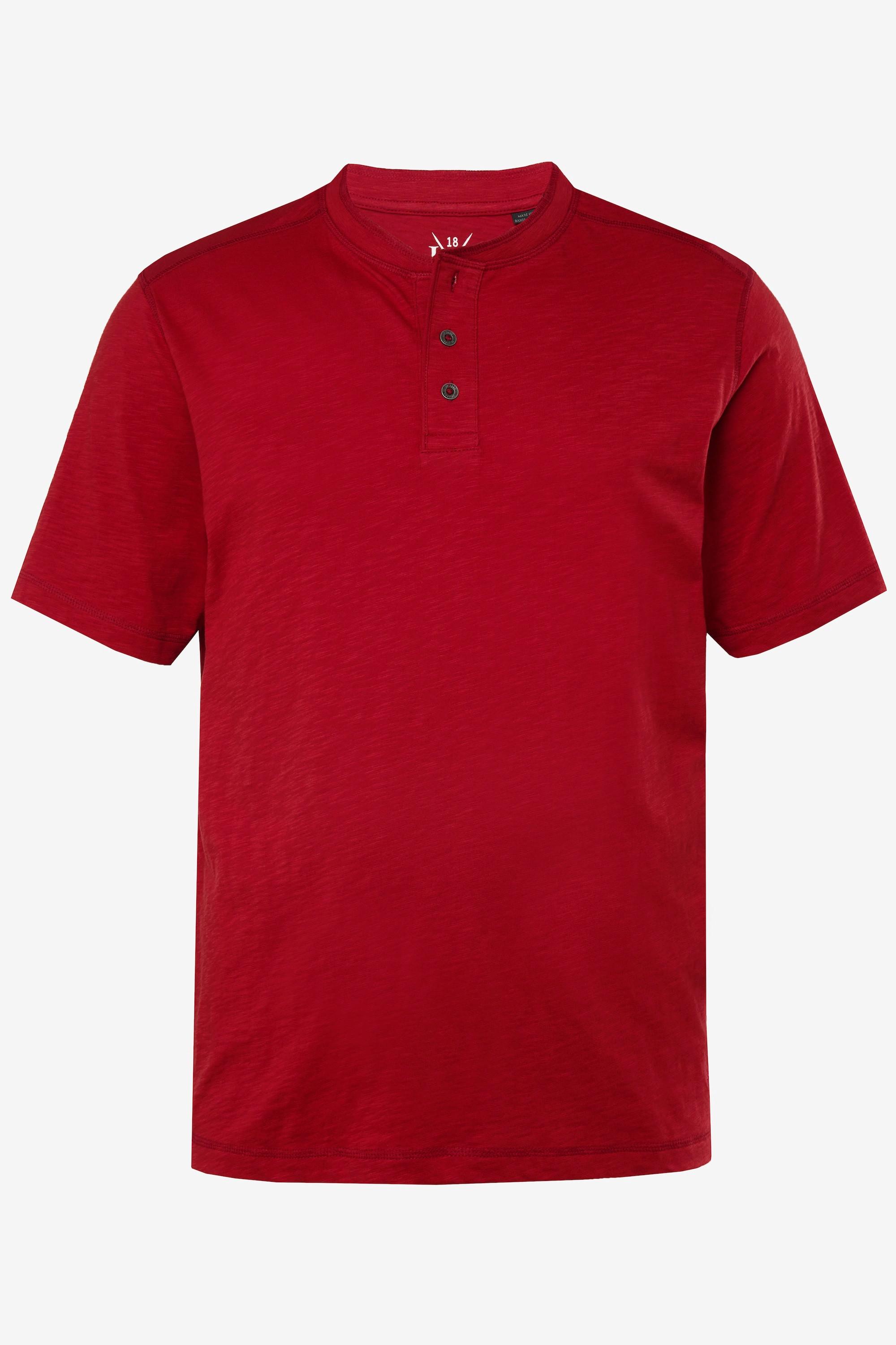 JP1880 Henley Halbarm Rundhals mit Knopfleiste