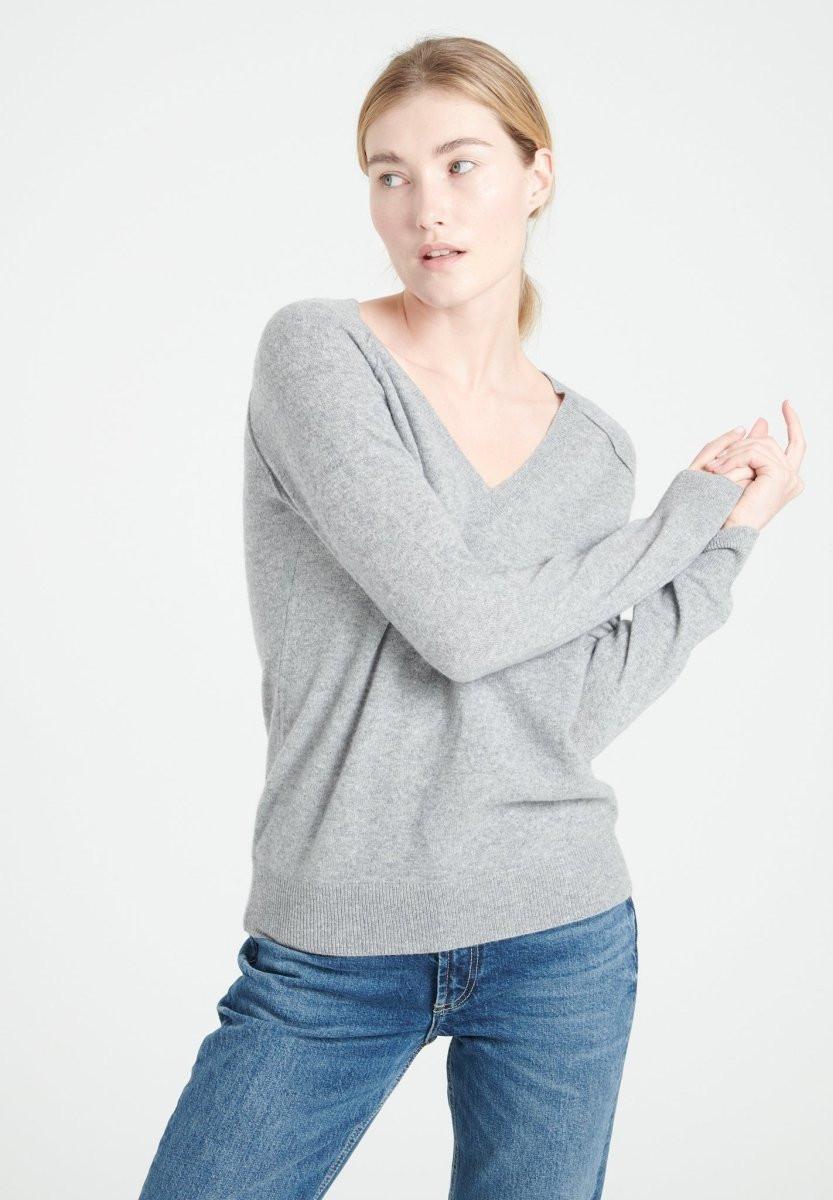 Studio Cashmere8 LILLY 6 Pullover mit V-Ausschnitt - 100% Kaschmir