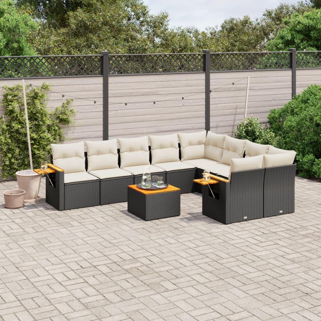 VidaXL Garten sofagarnitur poly-rattan