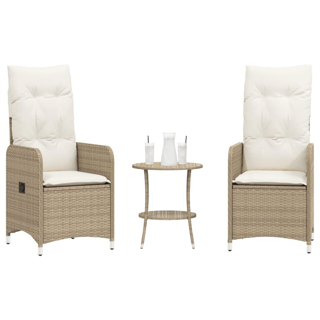 VidaXL Outdoor relaxsessel poly-rattan