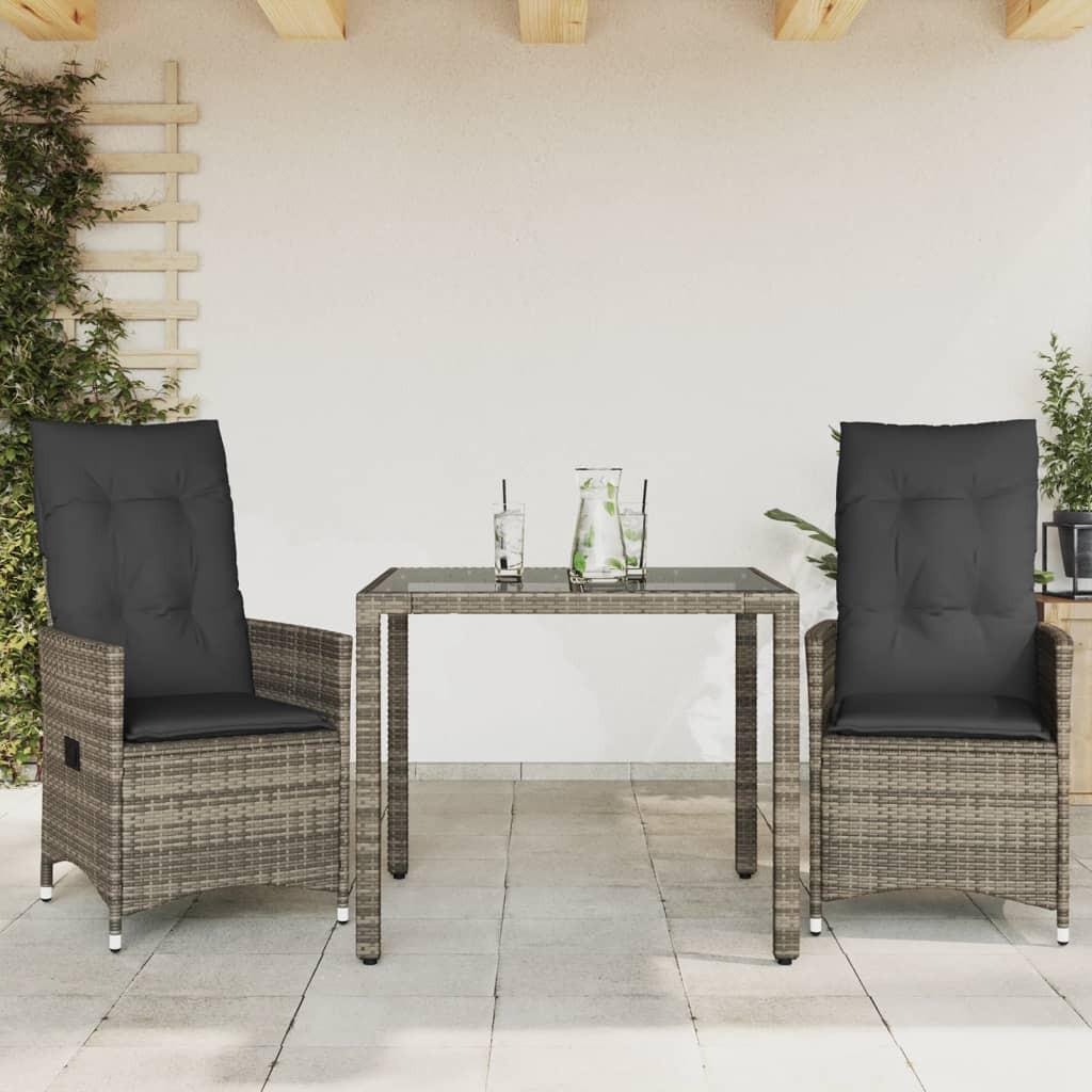 VidaXL Bistro set poly-rattan