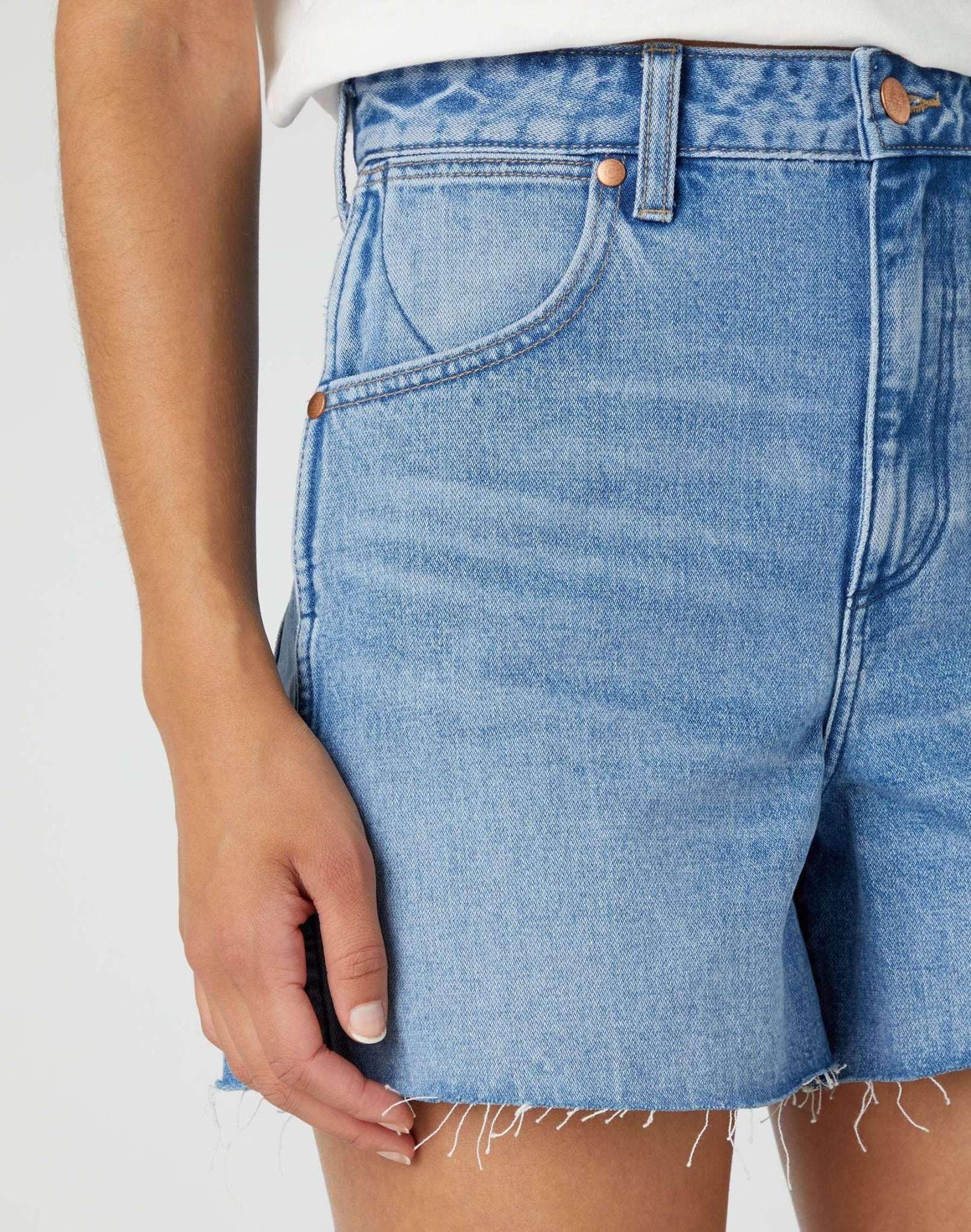 Wrangler Donna High Waist Jeansshorts