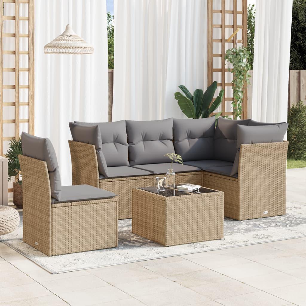 VidaXL Garten sofagarnitur poly-rattan