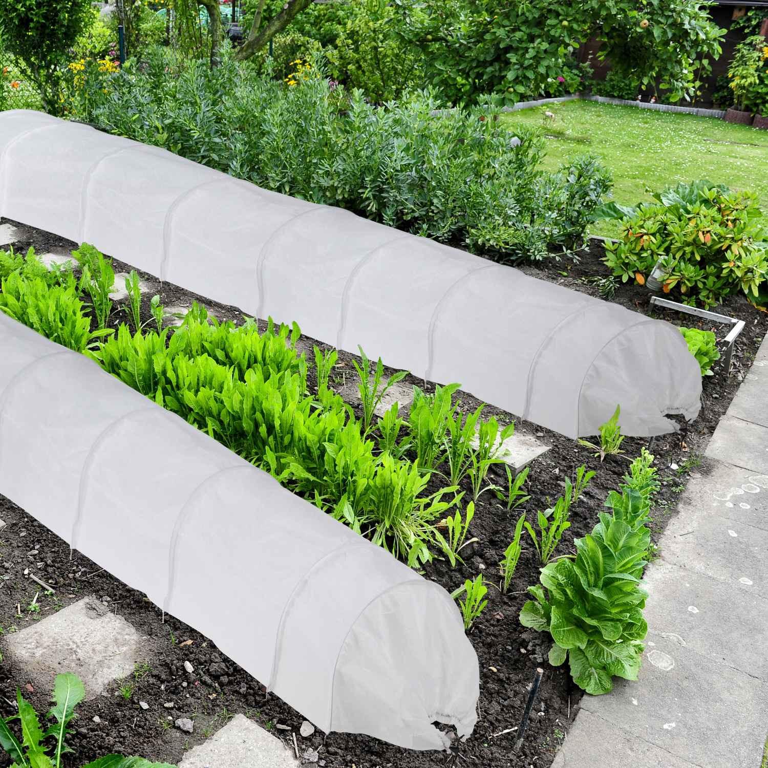 B2X Pflanztunnel aus Vlies 5 m 2er Set