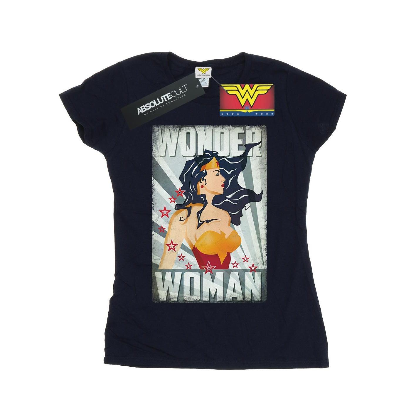 DC COMICS Wonder Woman Retro Poster T-Shirt