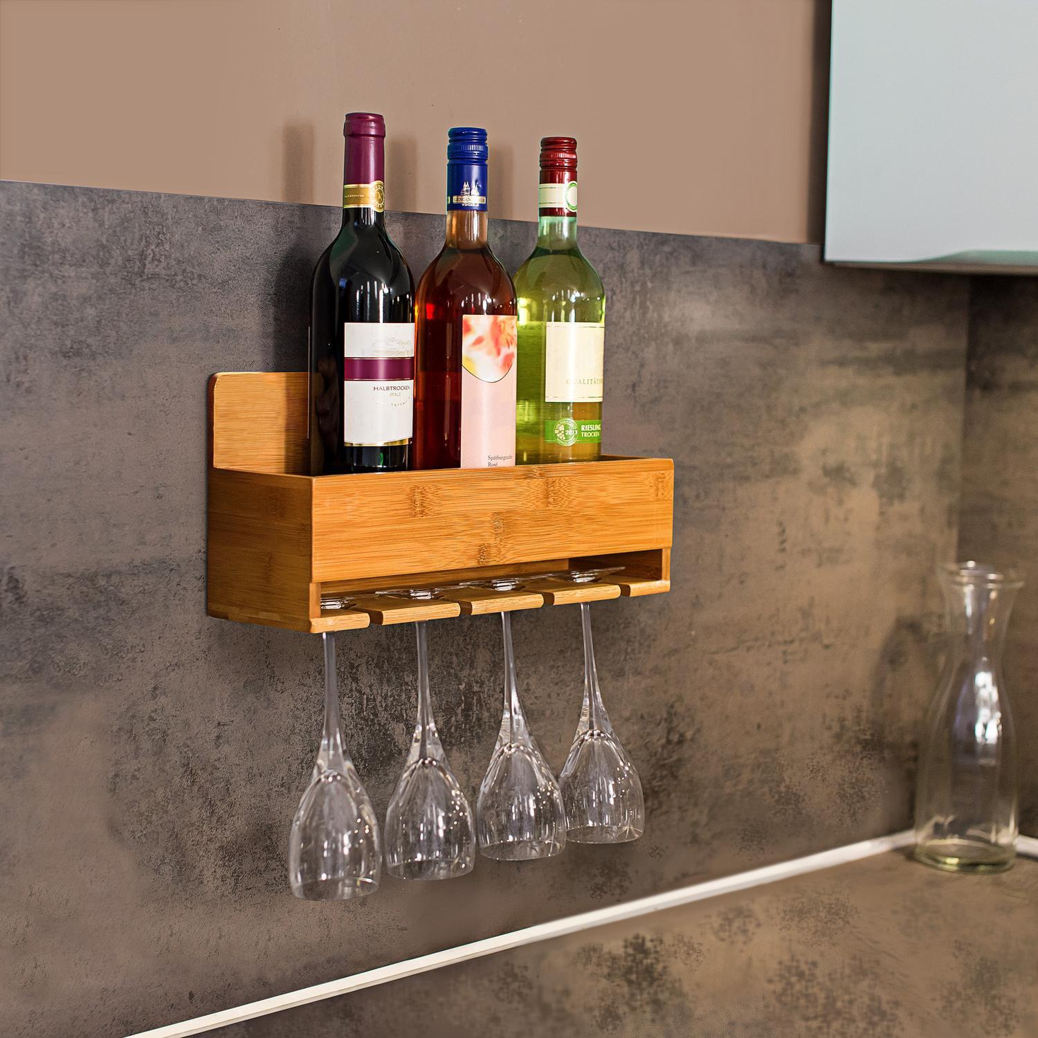 B2X Weinregal mit Glashalter