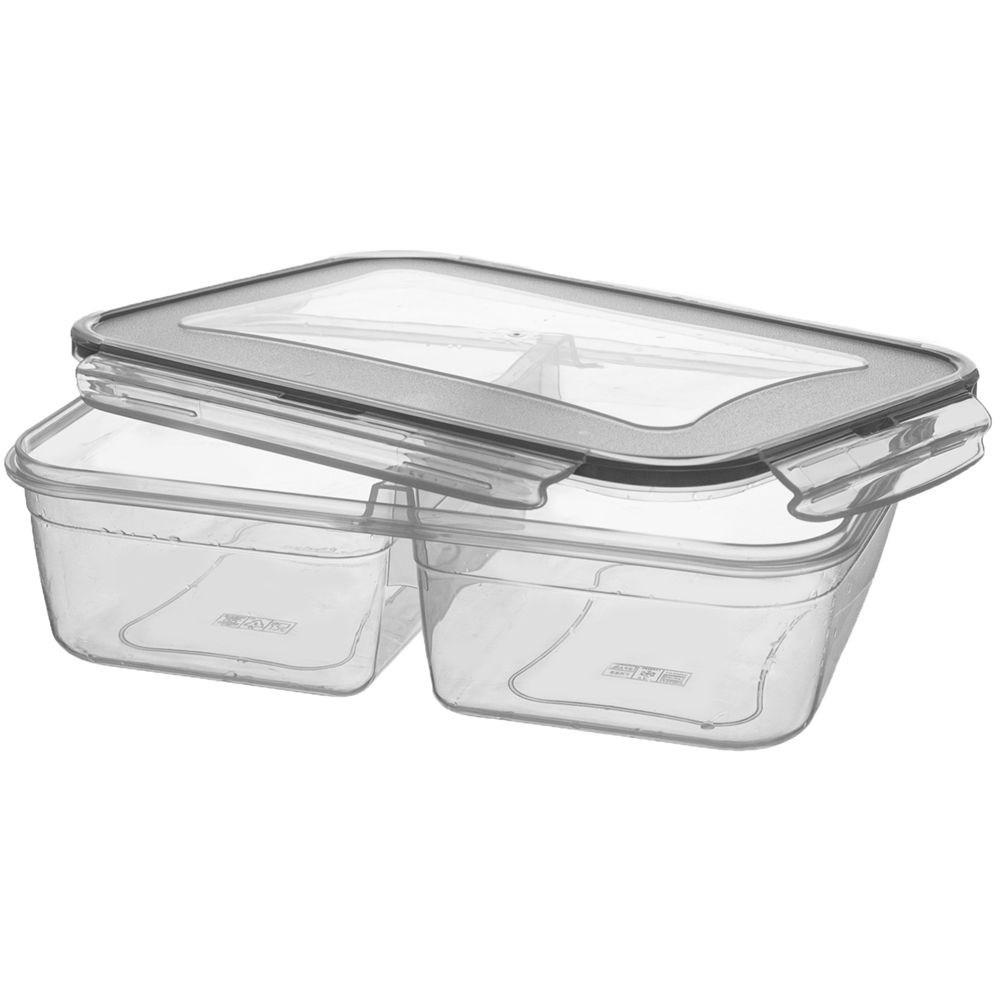Orion Lunchbox mit zwei Fächern, Verschluss und Verschlussclips