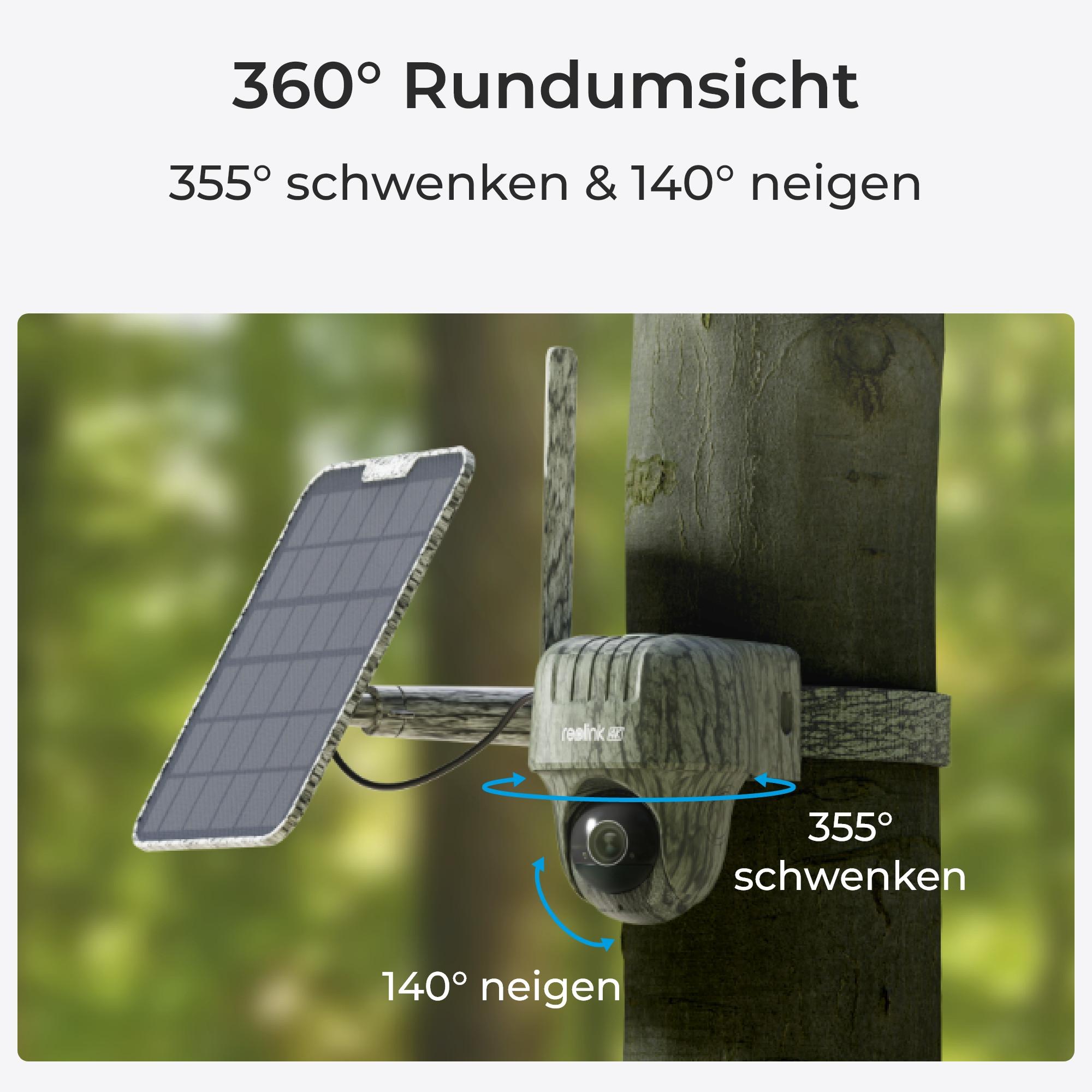 Reolink Go G450 PT LTE Wildkamera inkl. Solarpanel