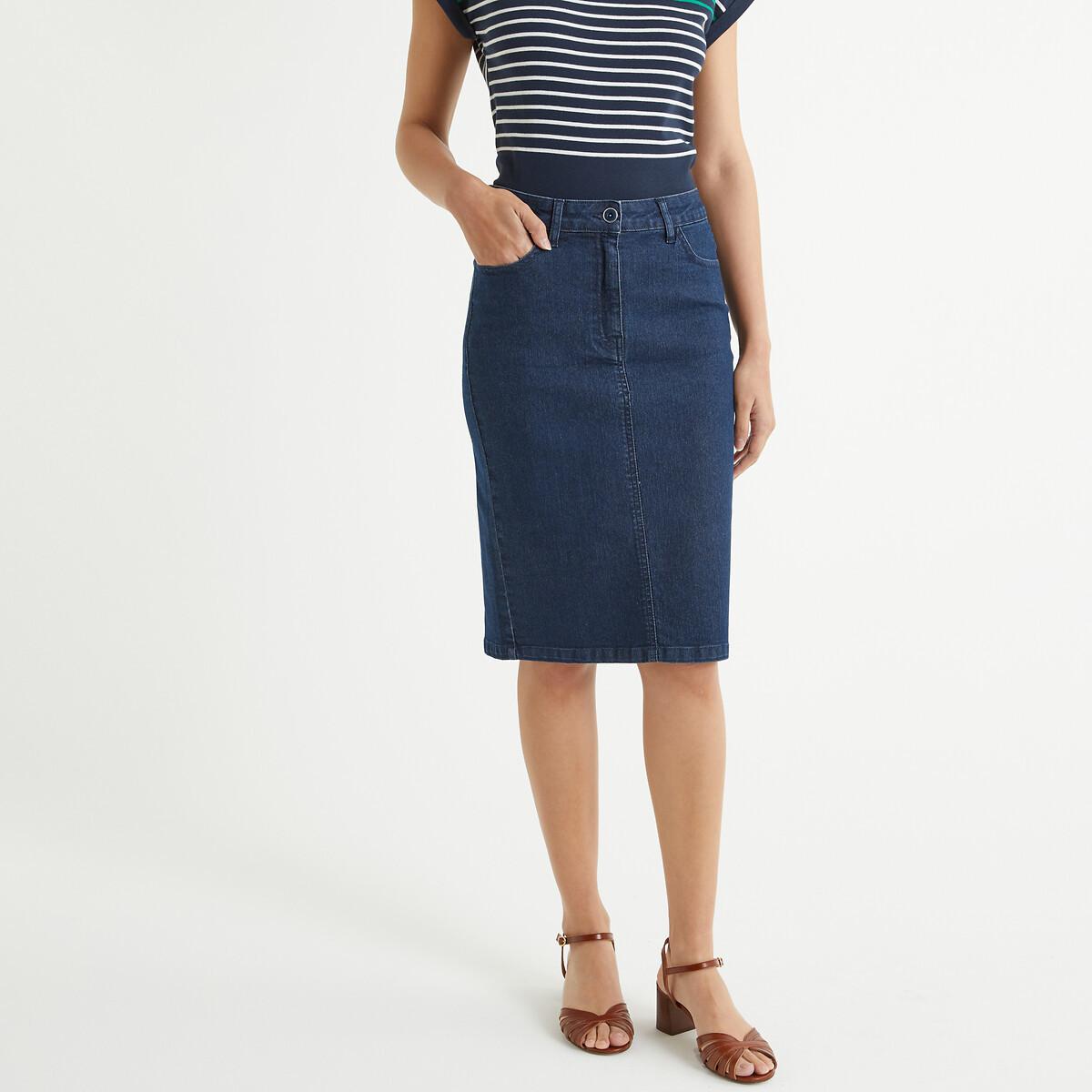 La Redoute Collections Jeansrock aus Stretch-Denim