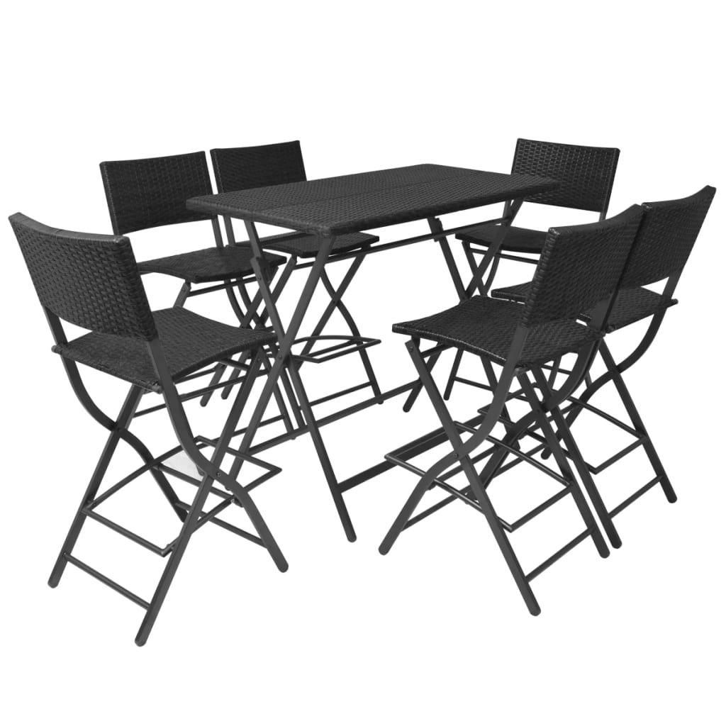 VidaXL Essgruppe poly-rattan
