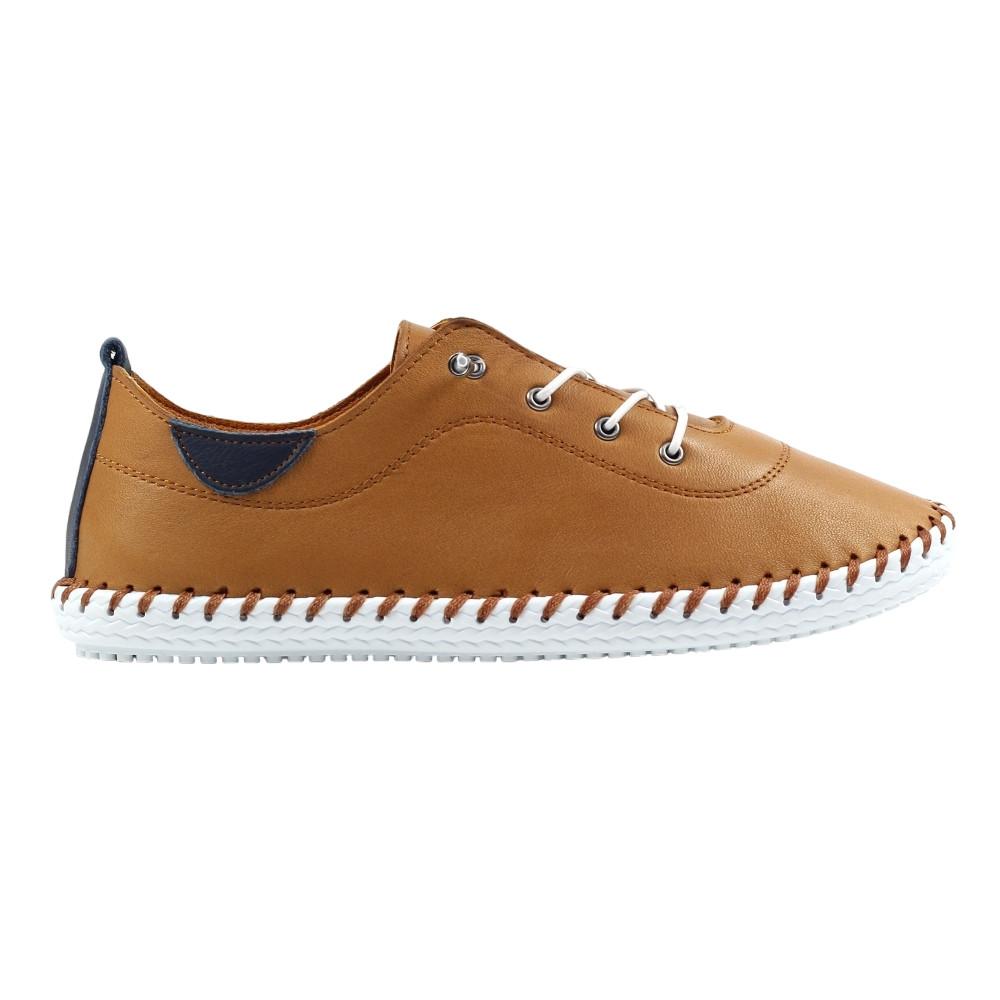 Lunar Leinenschuhe St Ives, Leder