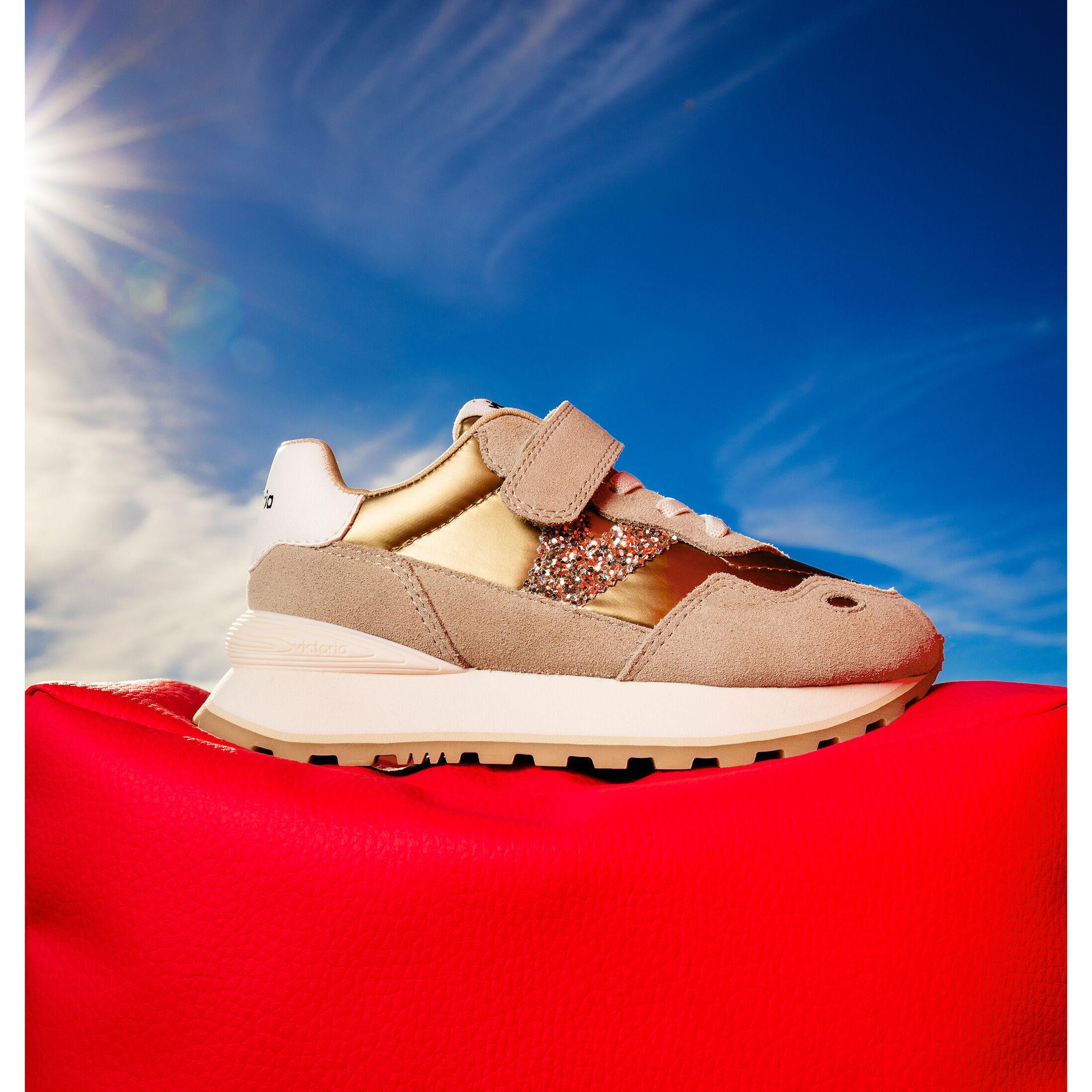 Victoria metallic-sneakers für mädchen viento