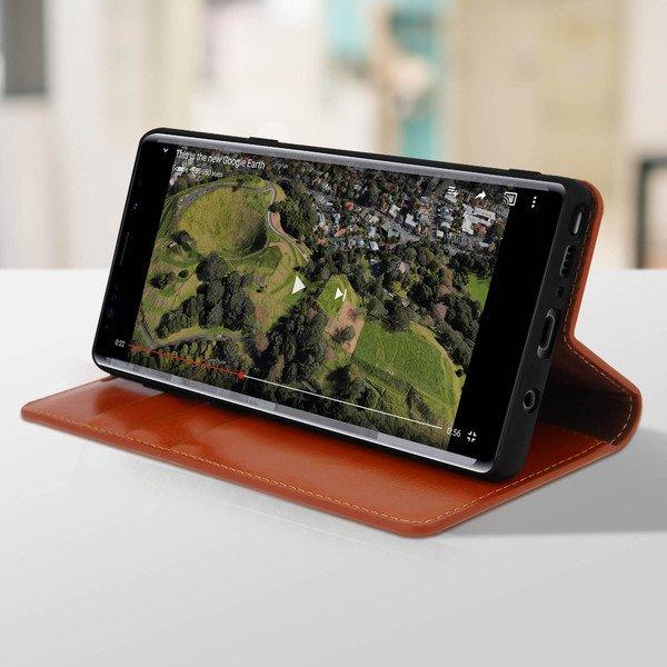 Avizar Cover Echtleder Galaxy Note 9 Kupfer