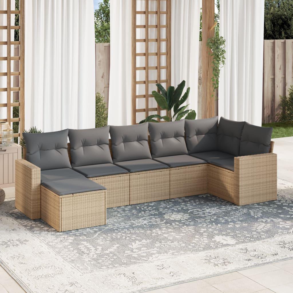 VidaXL Garten sofagarnitur poly-rattan
