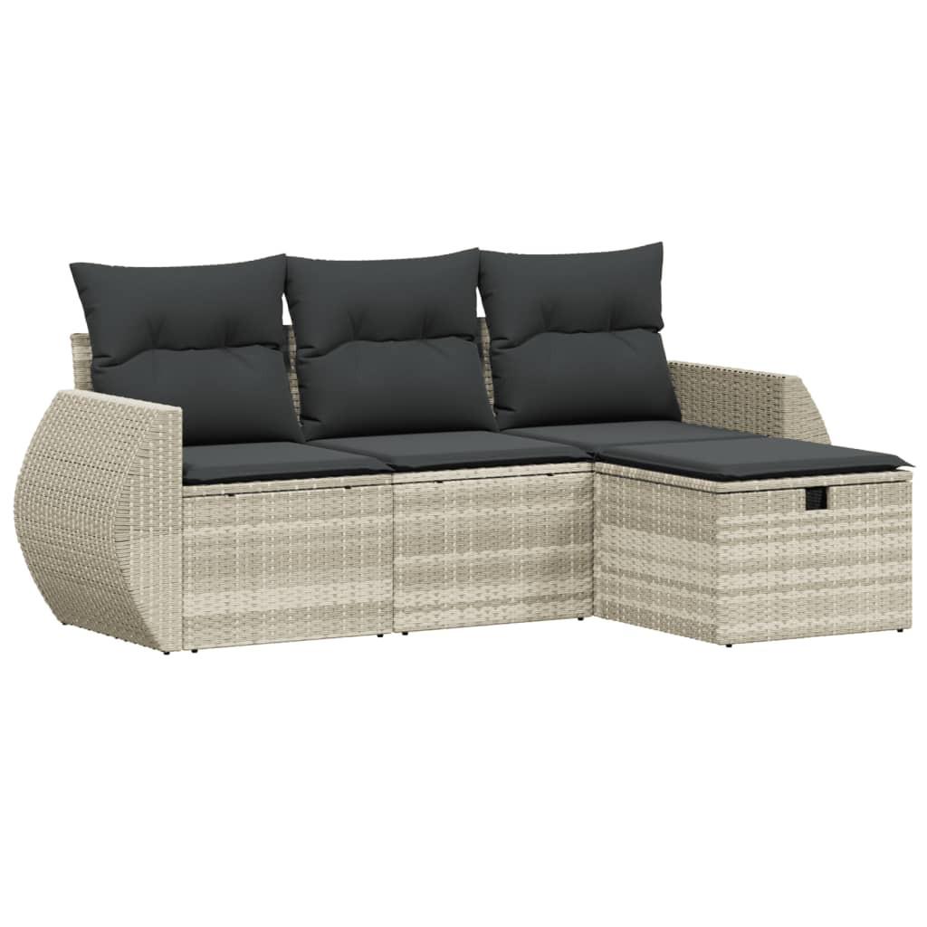 VidaXL Garten sofagarnitur poly-rattan