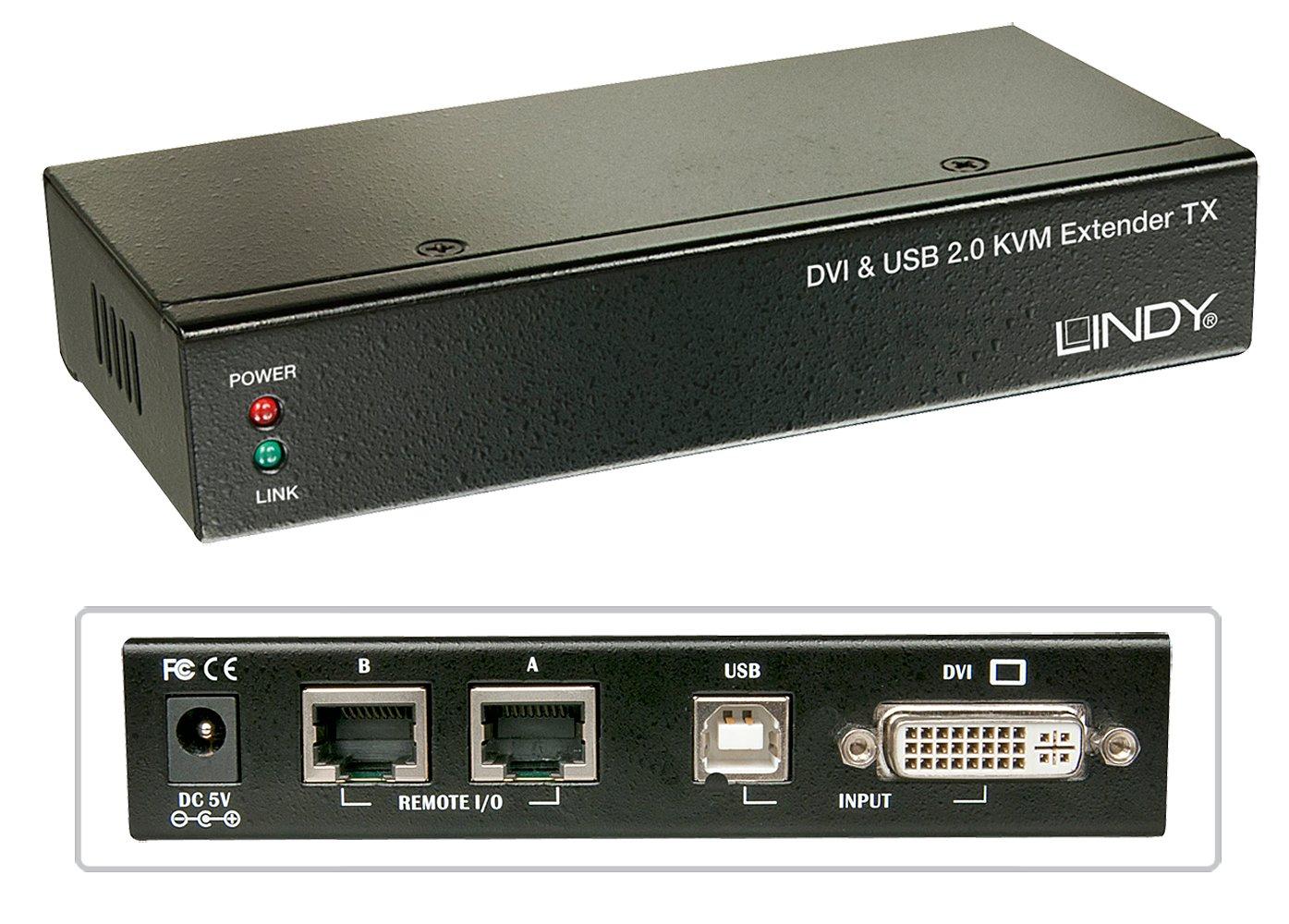 LINDY 39377 TastaturVideoMaus (KVM)-Switch Schwarz